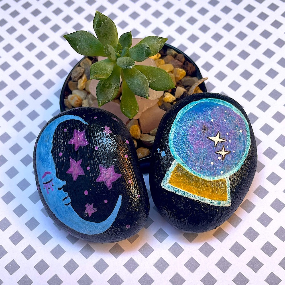 Magical Witch Garden Stones 🌙🔮